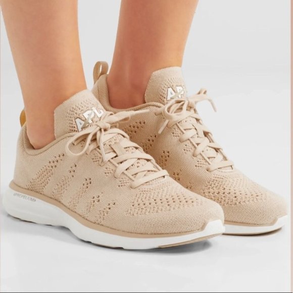 APL Techloom pro wheat cashmere blend sneakers size 8 - Picture 1 of 8